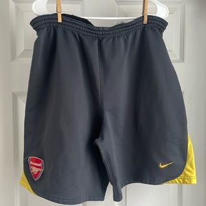 Nike Arsenal shorts - men’s Large - heavy weight polyester material - grey